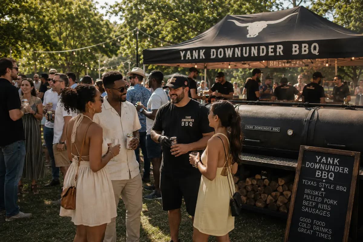Pitmaster-led American BBQ service for a private celebration